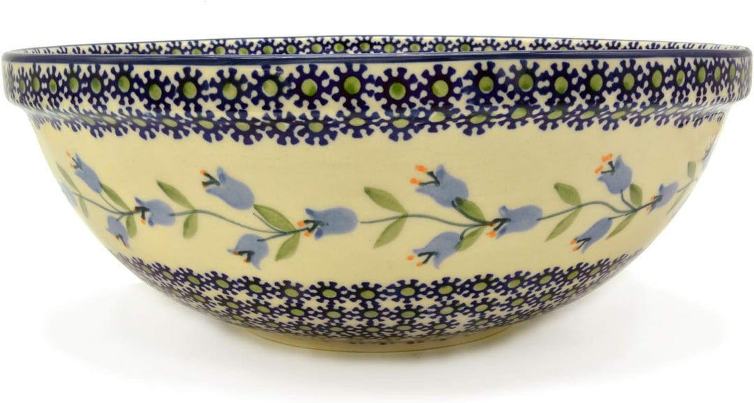 Bunzlauer Salatschale 24 cm (Dekor Agnes), Dekor Agnes