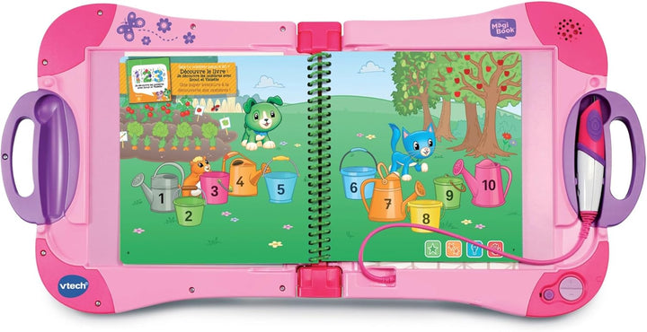 VTech – 602155 – MagiBook Starter Pack, Rosa (französischsprachig), Rosa