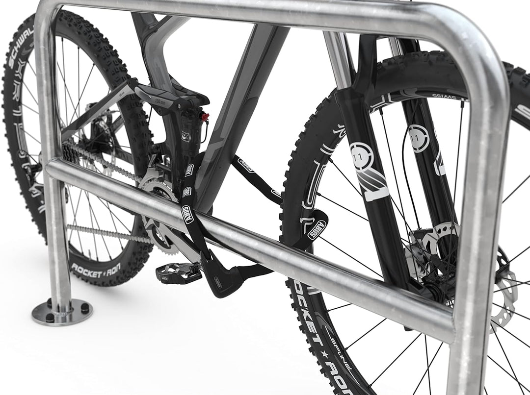 Anlehnbügel 9220 | 1200mm | mit Knierohr | Fahrradständer für 2 Fahrräder | Einbetonieren | Anlehnbü