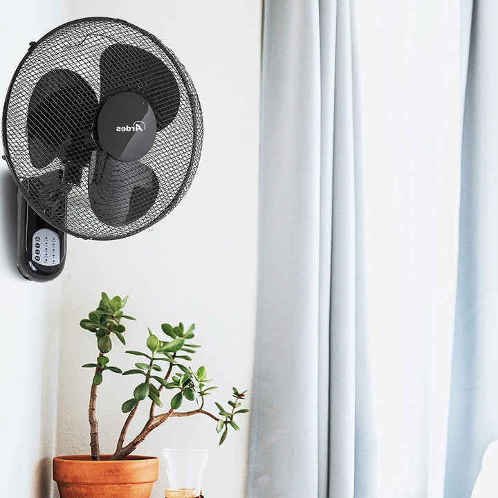 ARDES - AR5W40R Wandventilator mit 3 rotierenden Flügeln (40 cm), Fernbedienung, automatische Oszill