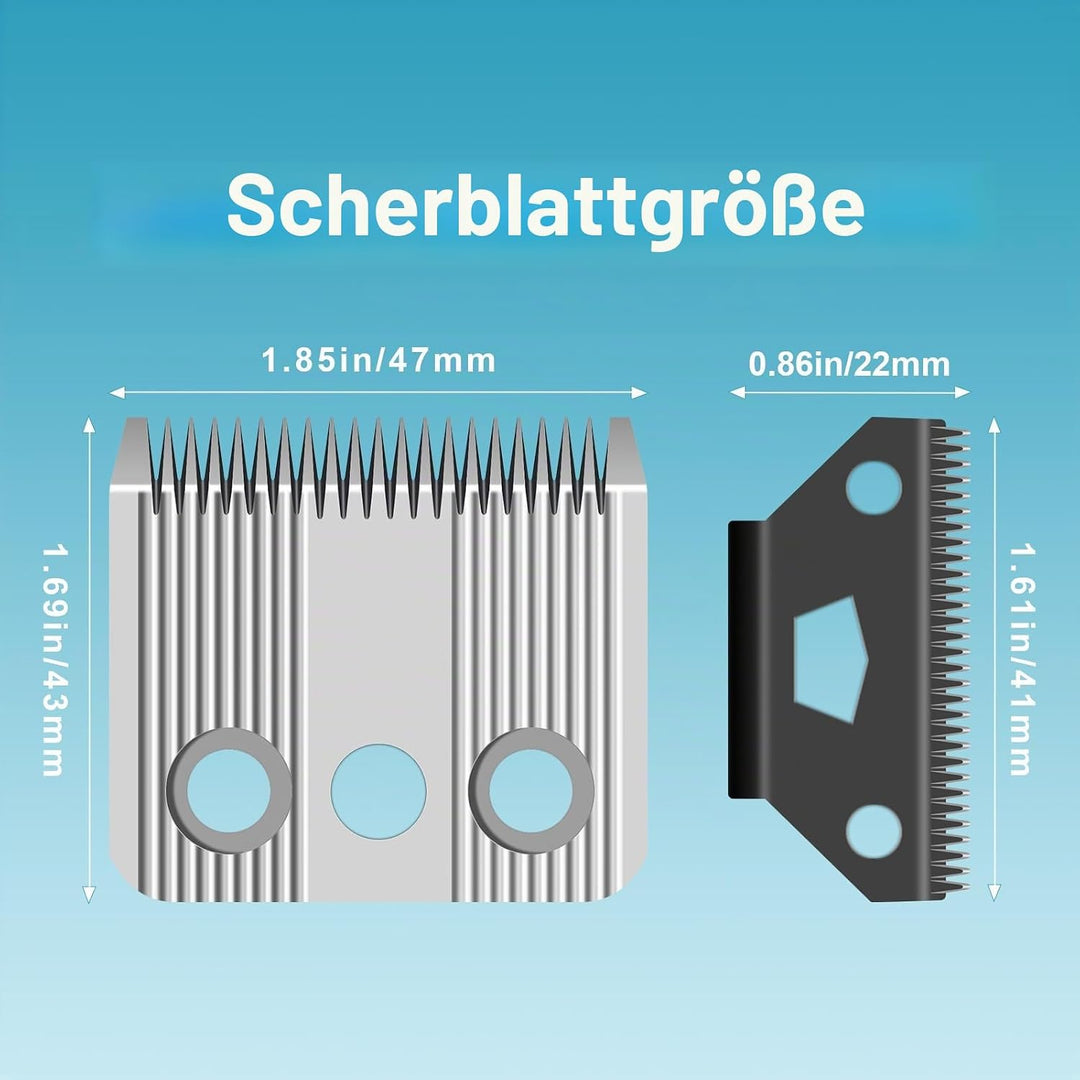 BESTBOMG Set mit 2 Star Blade, Ersatzmesser für Hundeschneider, kompatibel mit Moser 1400, Edelstahl