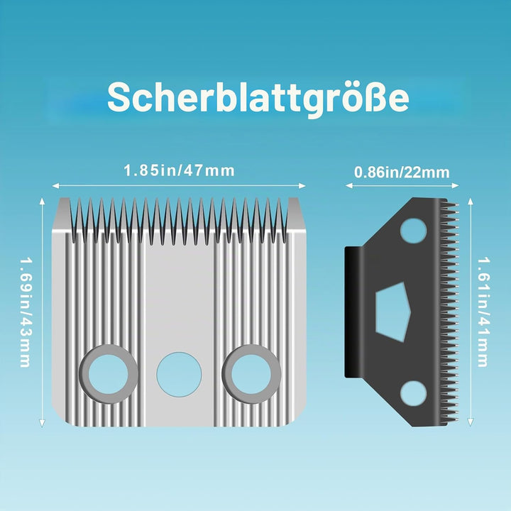 BESTBOMG Set mit 2 Star Blade, Ersatzmesser für Hundeschneider, kompatibel mit Moser 1400, Edelstahl