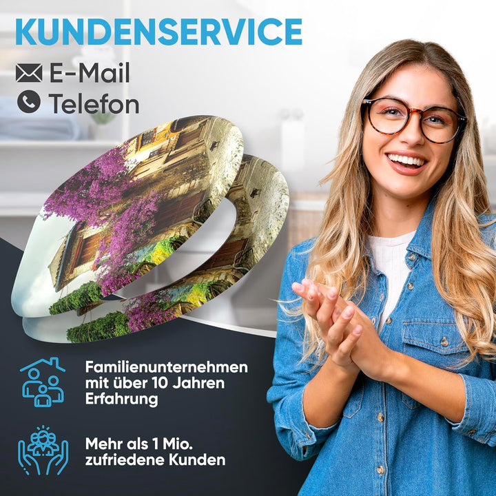 Sanilo WC Sitz mit Absenkautomatik, viele neue Toilettendeckel zur Auswahl, hochwertige Oberfläche,