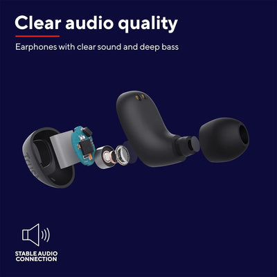 Trust Mobile Nika Compact Bluetooth Kopfhörer, In-Ear Kabellose Ohrhörer, Earbuds mit Ladecase, TWS,