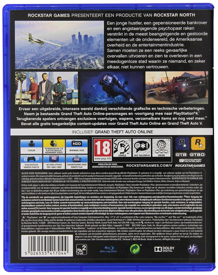 TAKE-TWO INTERACTIVE GRAND THEFT AUTO V STANDARD PLAYSTATION 4