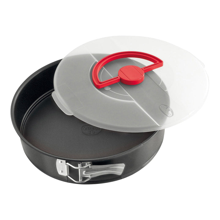 Dr. Oetker Bake & Go Springform mit Haube – Ø 26 cm, Rundes Backblech mit Antihaft, inkl. Deckel Sin