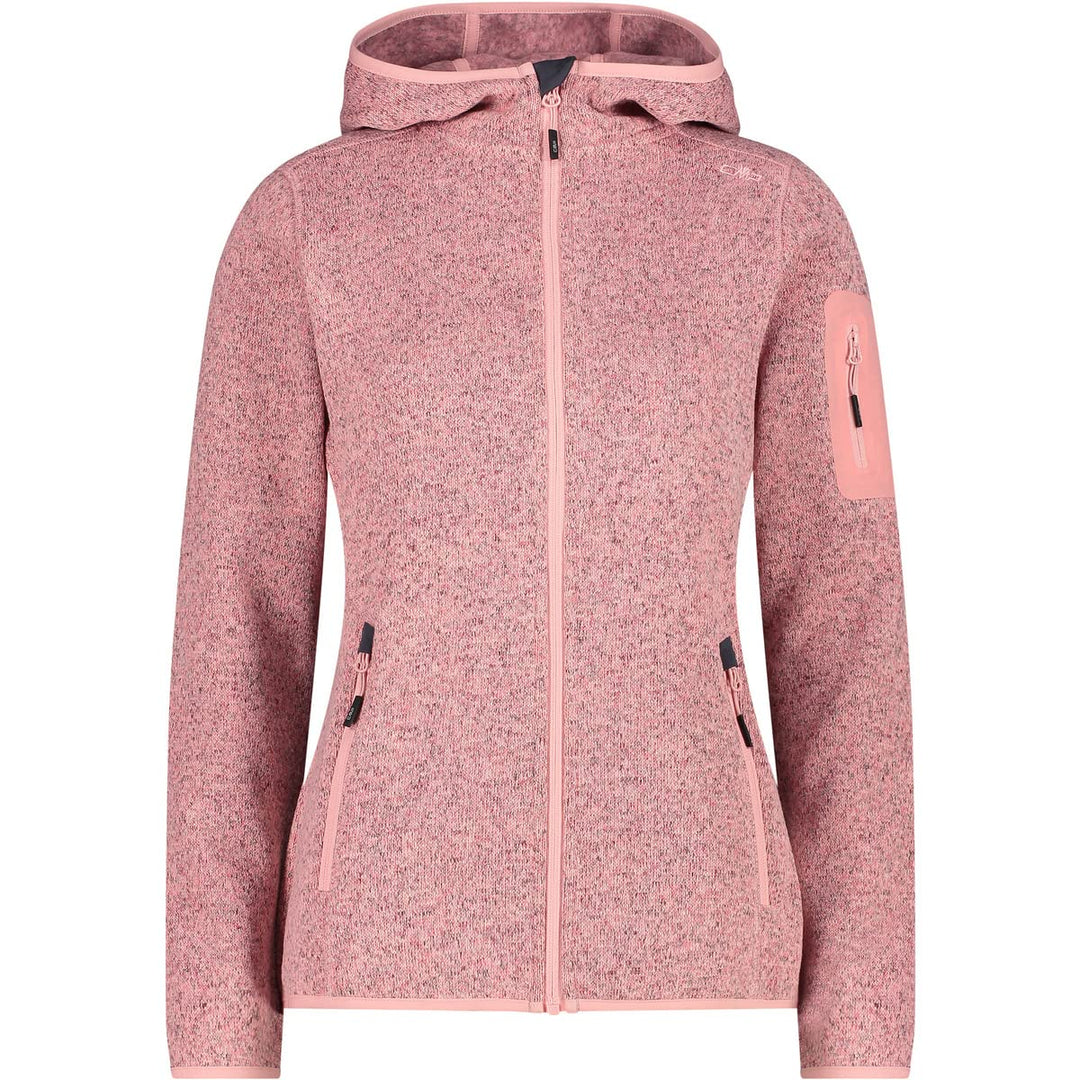 CMP Damen Strick Fleece Jacke 3h19826 38 Pfirsich-Wüstenrose, 38 Pfirsich-Wüstenrose