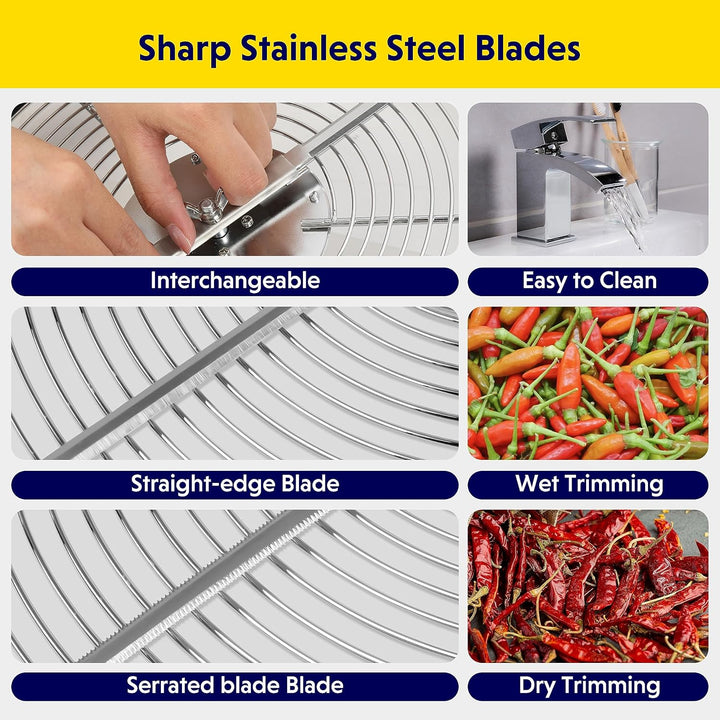 iPower 16 Zoll Blatt Bowl Trimmer Maschine Twisted Spin Cut für Pflanze Knospe und Blume mit verbess