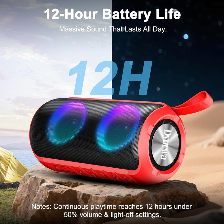 Bluetooth Lautsprecher Klein, Musikbox Bluetooth 5.3 Freisprechfunktion, Tragbarer Lautsprecher Bass