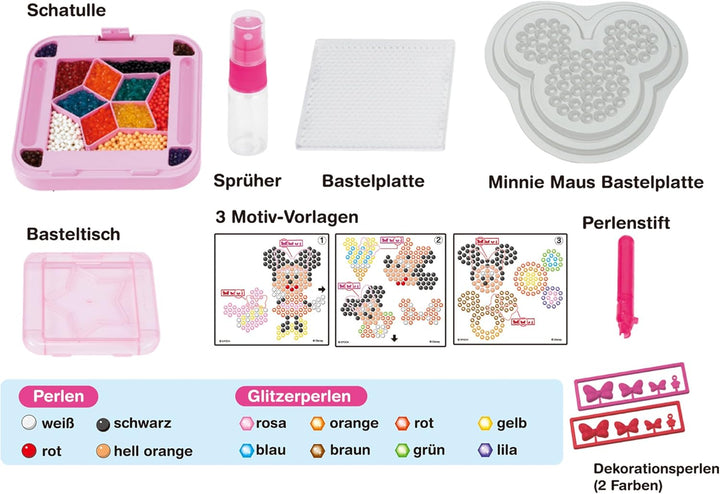 Aquabeads - 79758 - Minni Maus Motivset (DE) bunt Minnie Maus Motivset, Minnie Maus Motivset