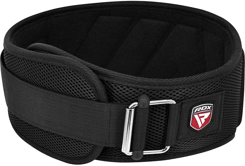 RDX RX4 Weightlifting Belt - EVA Foam Support, Adjustable Nylon Strap & Secure Fit I Gym Belt for Me