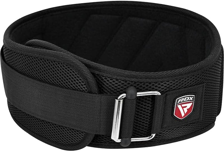 RDX RX4 Weightlifting Belt - EVA Foam Support, Adjustable Nylon Strap & Secure Fit I Gym Belt for Me
