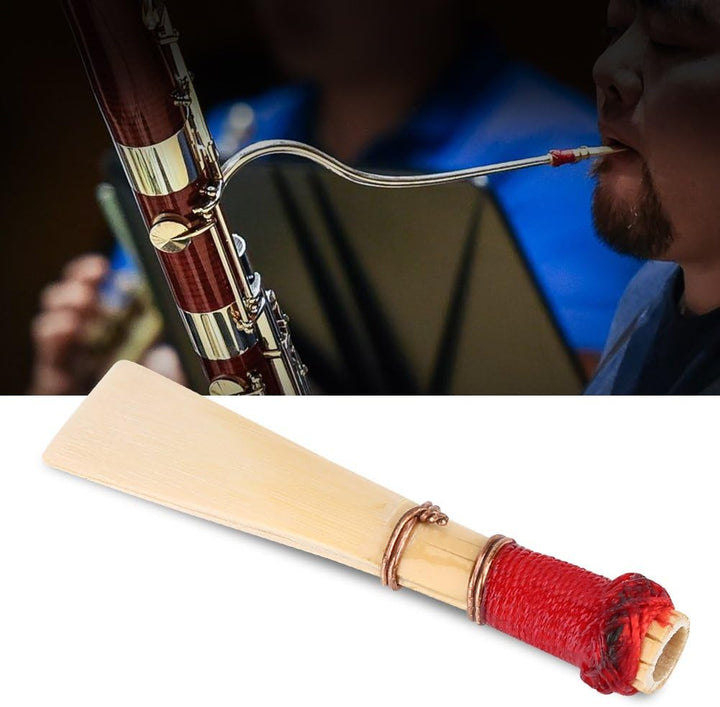 5 Stück Fagottrohr Fagottrohre Bassoon Reed mit Fagottrohr SchutzhüLlen für Studenten mittlere Härte