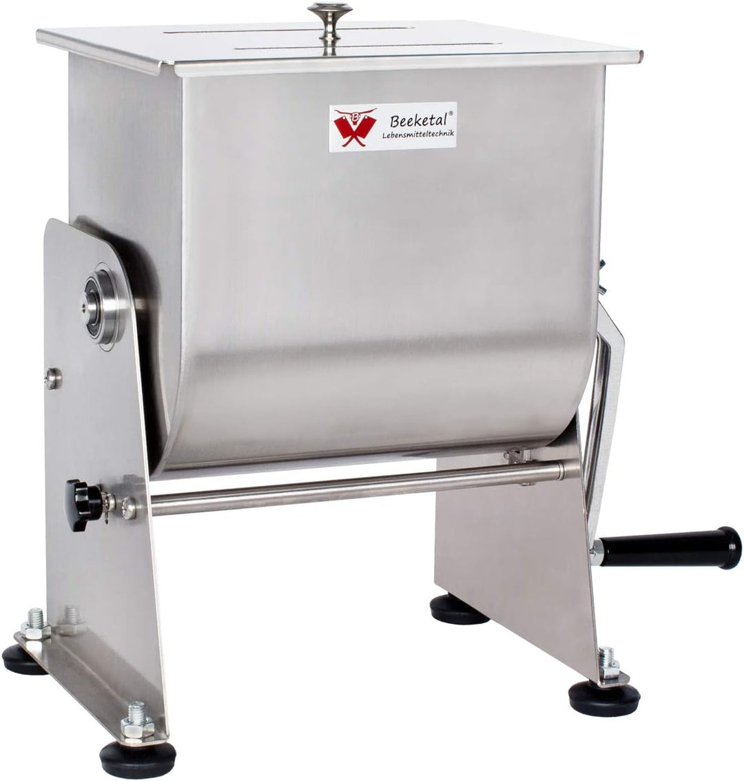 Beeketal 'BPM-10' Edelstahl Marinator Vermenger mit Kippfunktion und ca. 10 Liter Volumen, Butterfly