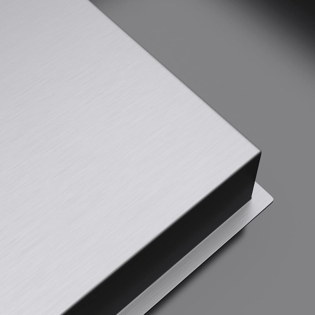 doporro Wandnische Dusche Silber 30 x 90cm | Duschablage Bad befliesbar aus Edelstahl | Duschregal U