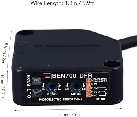 Fotoelektrischer Schalter – Fotoelektrischer Strahlsensor, Dämmerungssensor, Hochpräziser Infrarot N