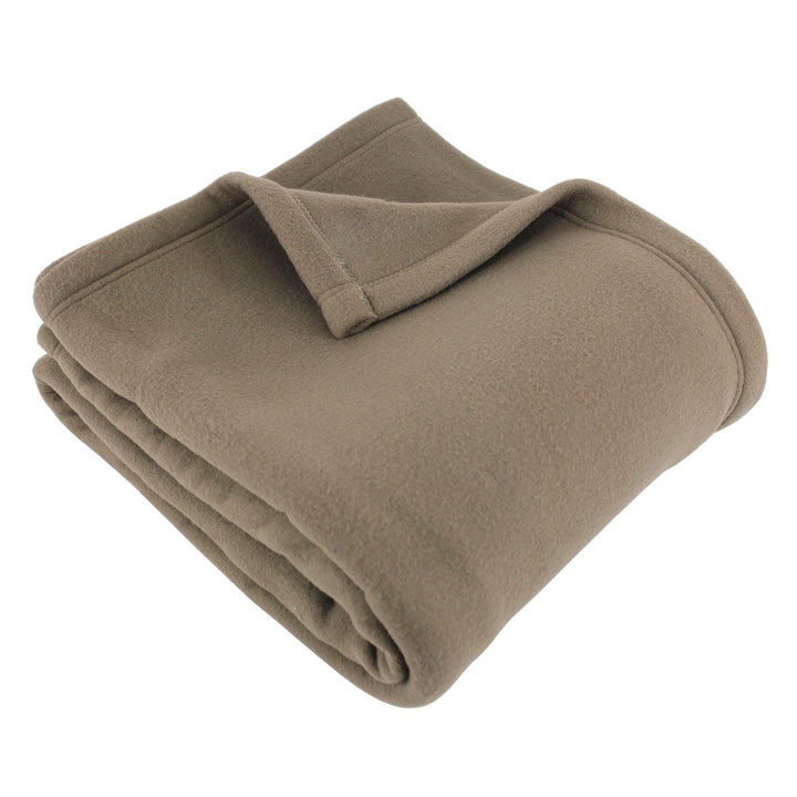 Fleecedecke, 240 x 300 cm Teddy, braun taupe – 100% Polyester 350 g/m2, Vertrag schwer entflammbar