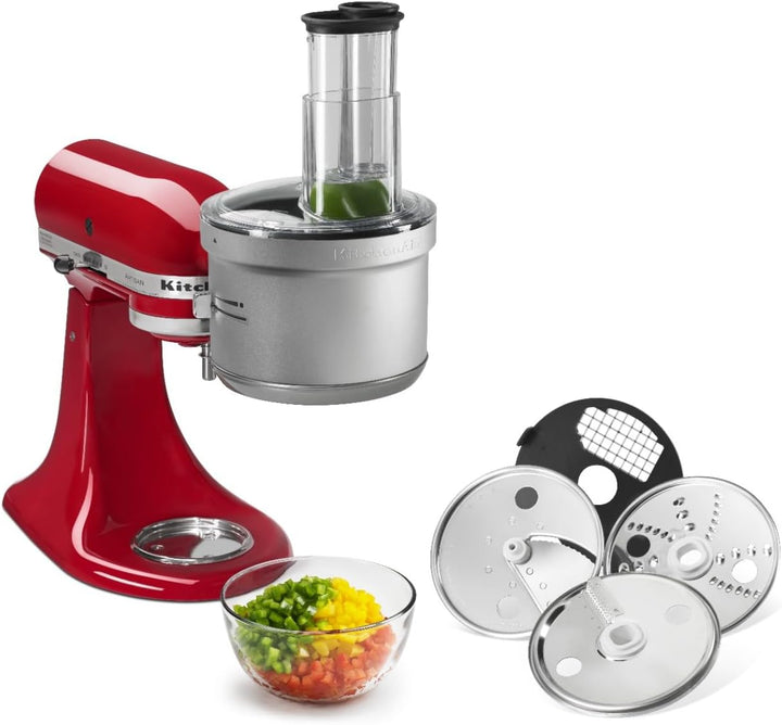 KitchenAid KSM2FPA Küchenmaschinenaufsatz, Würfelset, Silber, KSM2FPA