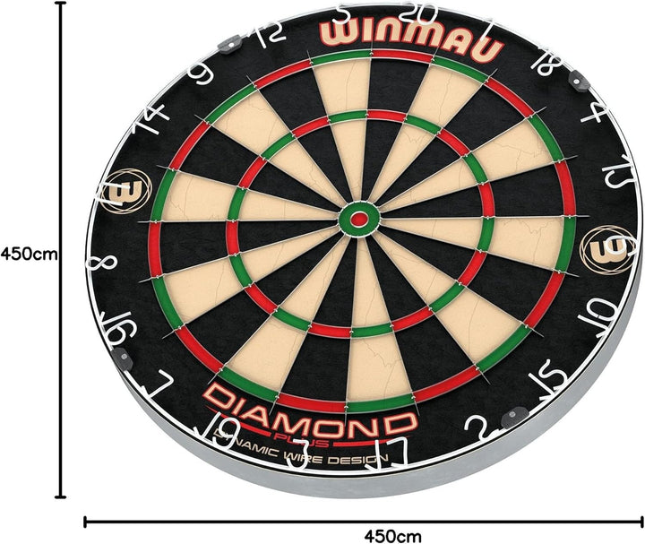 Winmau Diamond Plus Professional Bristle Dartboard Borste, Borste
