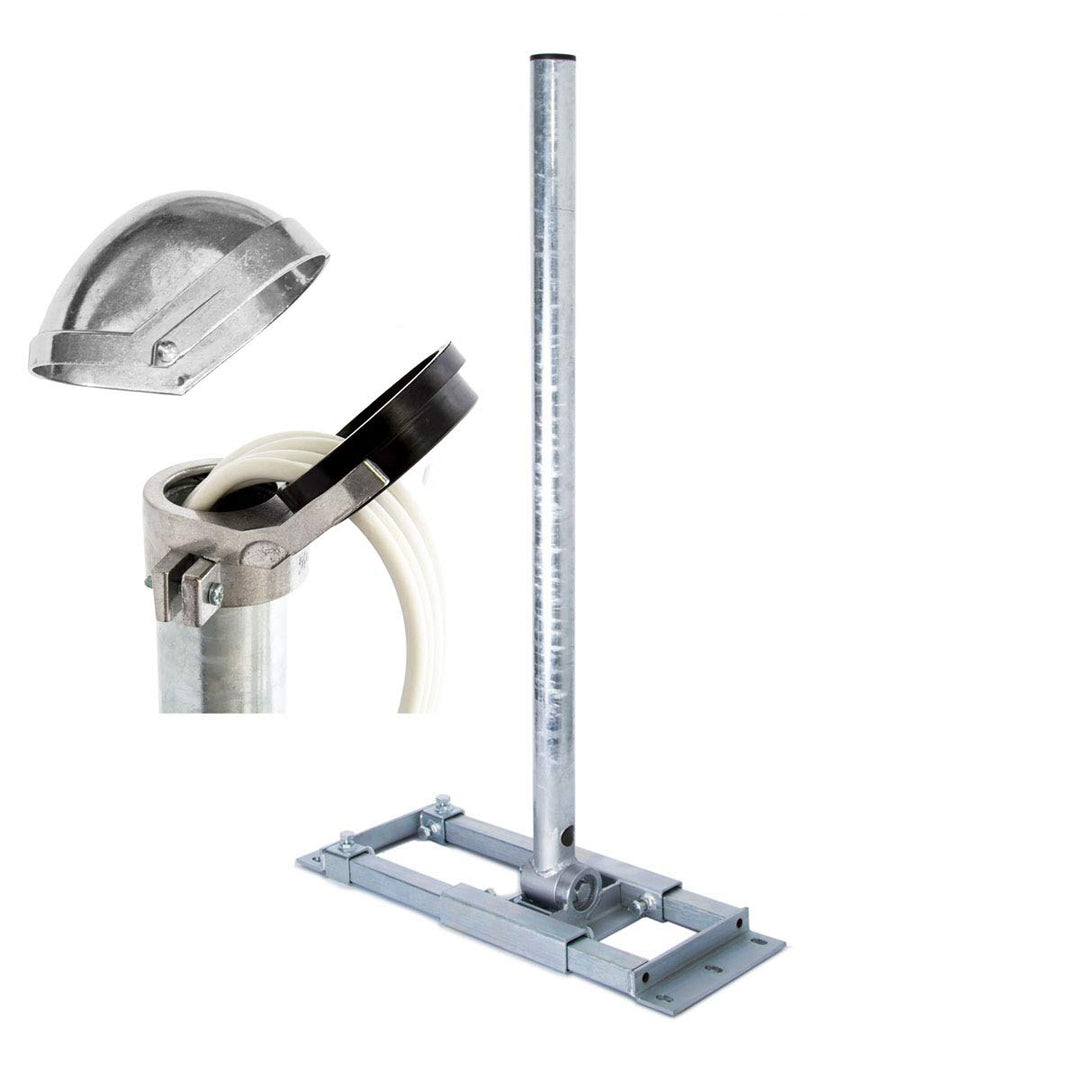 Premium X Deluxe X130-48 Dachsparrenhalter 130 cm Mast Ø 48 mm SAT Dach-Sparren-Halterung inkl. ALU-