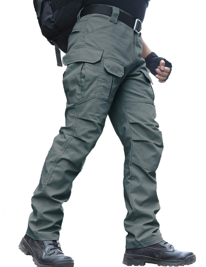 zuoxiangru Wasserfeste Herren Hose Relaxed Fit Tactical Combat Army Cargo Arbeitshose mit Mehrfachta