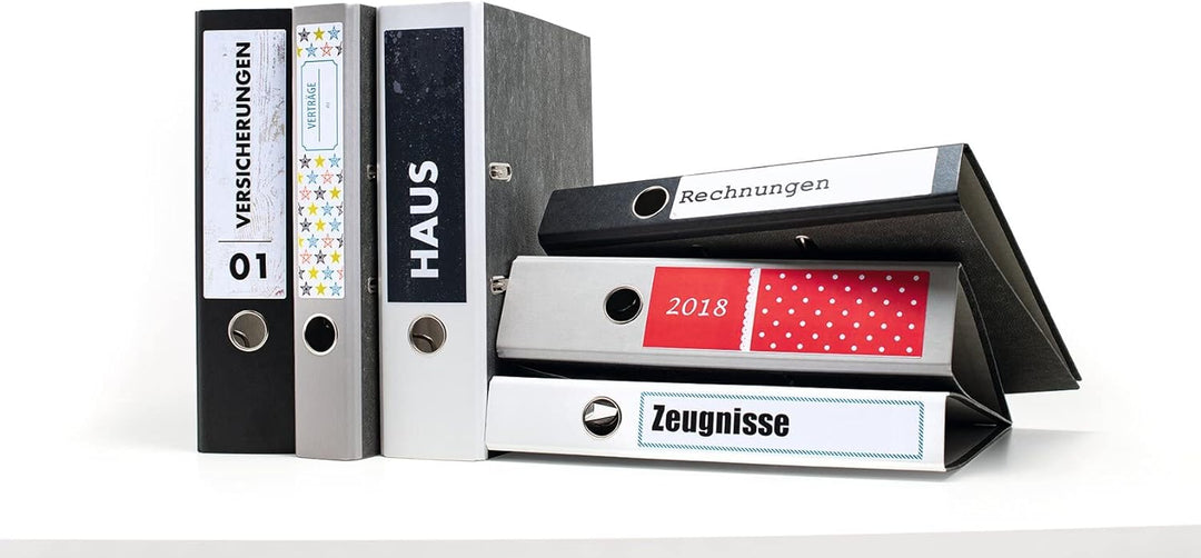 HERMA 10740 Recycling Ordnerrücken Etiketten kurz breit, 80 Blatt, 192 x 61 mm, 4 pro A4 Bogen, 320