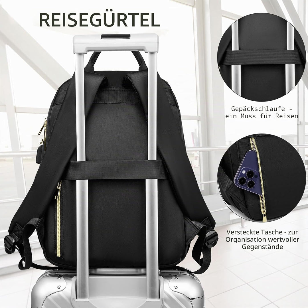 Rucksack Damen 17,3 Zoll Laptoptasche,Schule Rucksack für Uni Studium Student,Damenrucksäcke Arbeits