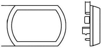 HELLA - Blinkleuchte - Shapeline Tech - LED - 12/24V - geschraubt/Einbau - Lichtscheibenfarbe: gelb