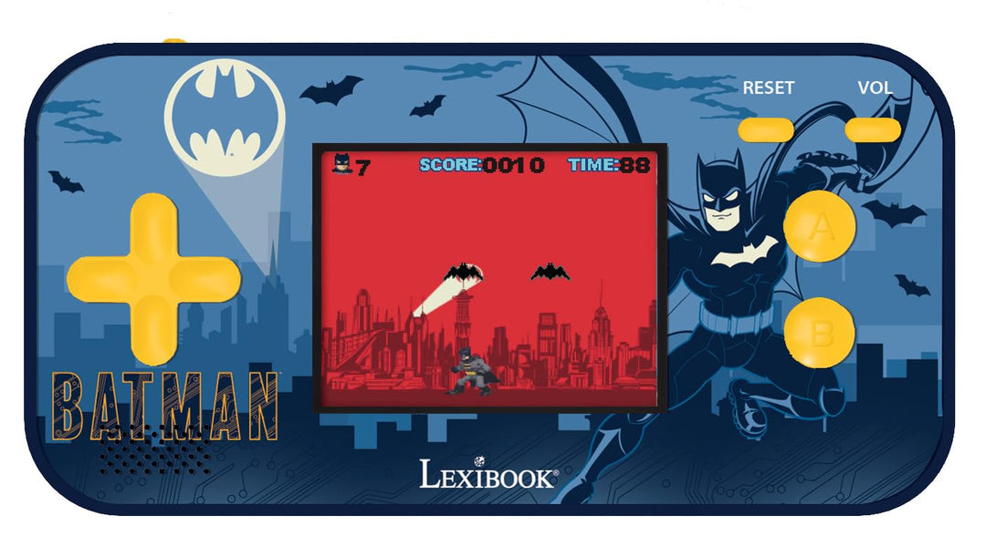 Lexibook, Batman, Compact Cyber Arcade, Tragbare Konsole, 150 Spiele, LCD-Farbbildschirm, Batteriebe