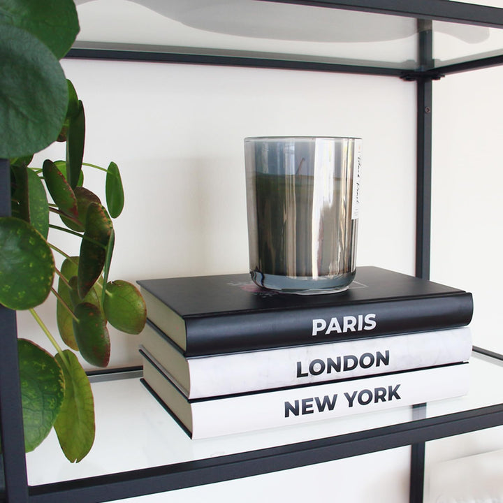 SOMEDA® Deko-Bücher 3er Set, Paris London New York, echte Bücher mit leeren Seiten, für Wohnzimmer K