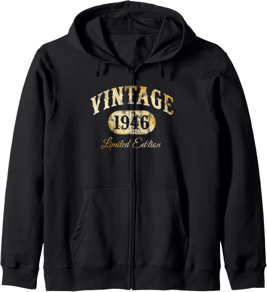 Vintage Born In 1946 Limited Edition 78th Birthday Classic Kapuzenjacke