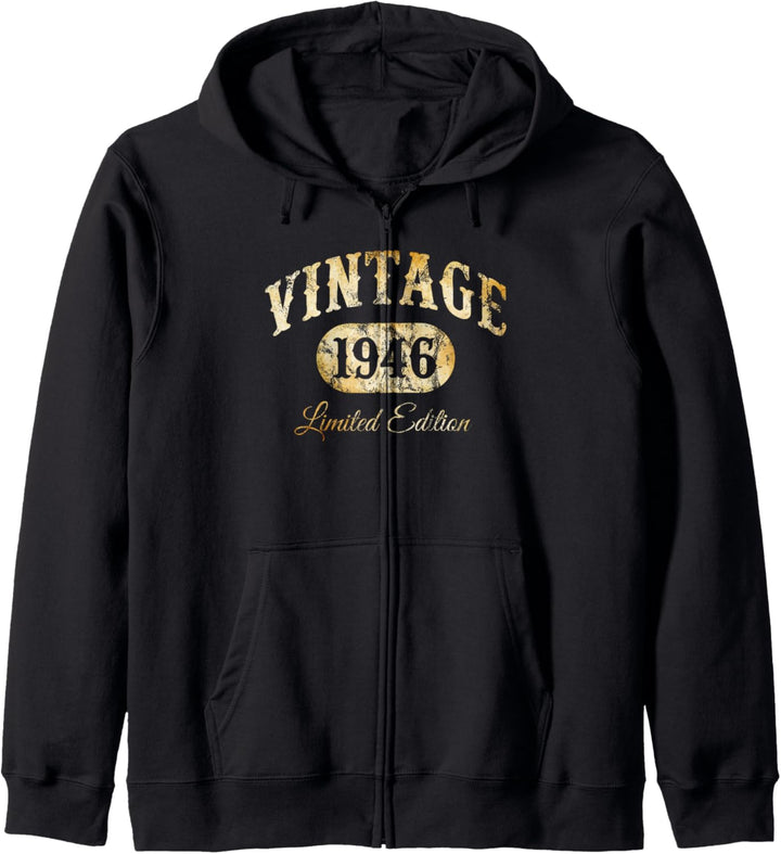 Vintage Born In 1946 Limited Edition 78th Birthday Classic Kapuzenjacke