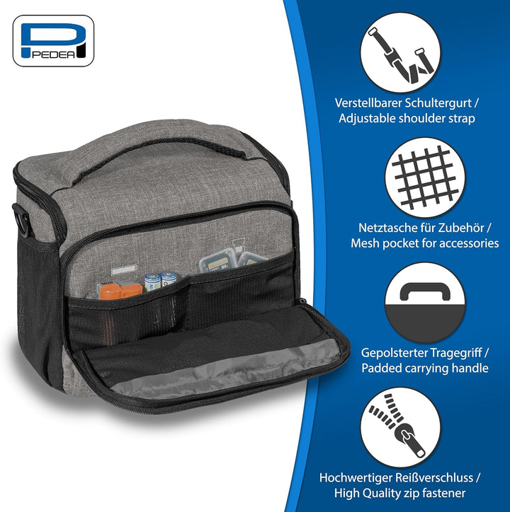Pedea Kameratasche Fashion für Spiegelreflex DSLR SLR Spiegelreflexkamera Fototasche für DLSM System