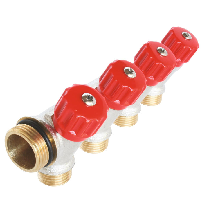 SOMATHERM FOR YOU - hygienische Verteiler, vernickeltem Messing, Male-Female 20/27, selbstdichtenden