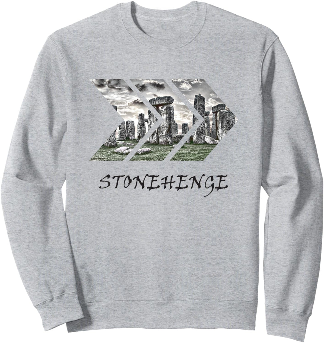 Stonehenge geometrische Grafik Reise-Geschenk Sweatshirt