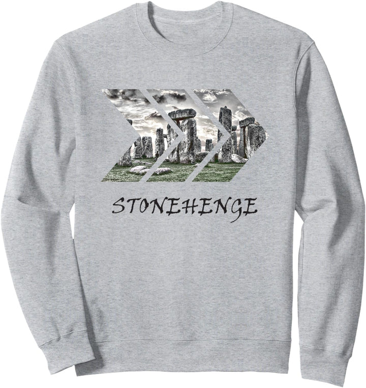 Stonehenge geometrische Grafik Reise-Geschenk Sweatshirt