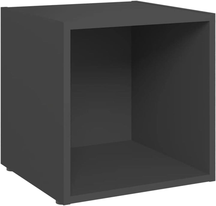 homiuse TV-Schränke 4 STK. Grau 37x35x37 cm Holzwerkstoff TV-Lowboard Fernsehtisch TV Board Fernsehs