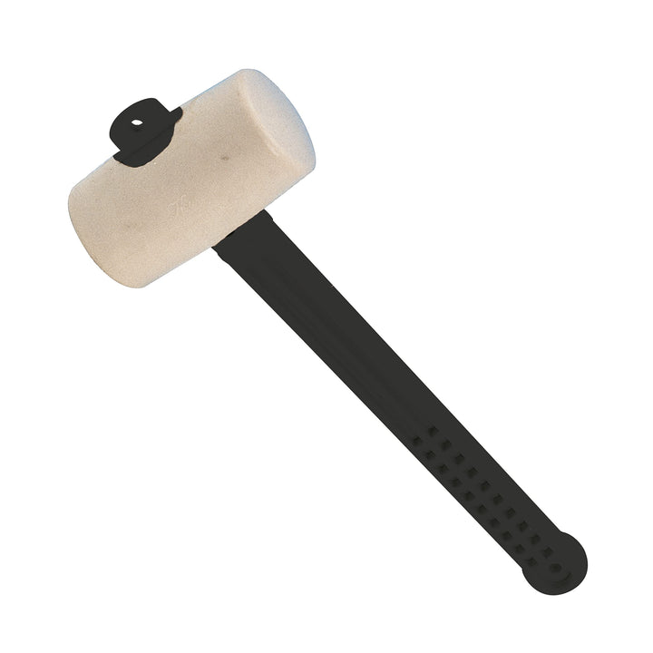 Karl Dahm Gummihammer Weiss 70mm 600g I Leichter Hammer für bruchempfindliche Materialien I Schmutzu