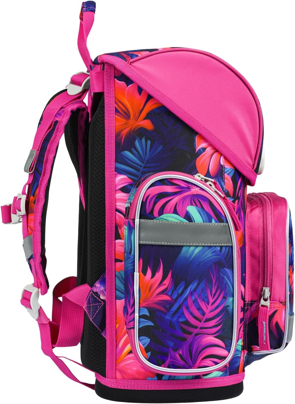 Baagl Schulranzen Jungen Mädchen Set 3 Teilig, Ergo Schultasche für 1. Klasse, Ergonomische Grundsch