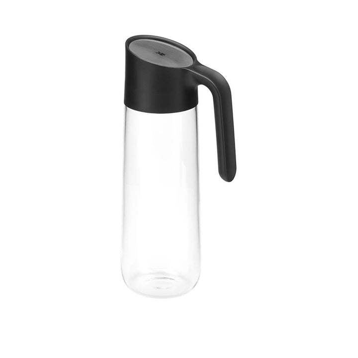 WMF Nuro Wasserkaraffe 1l, mit Griff, Höhe 29,7 cm, Glas-Karaffe, CloseUp-Verschluss, schwarz
