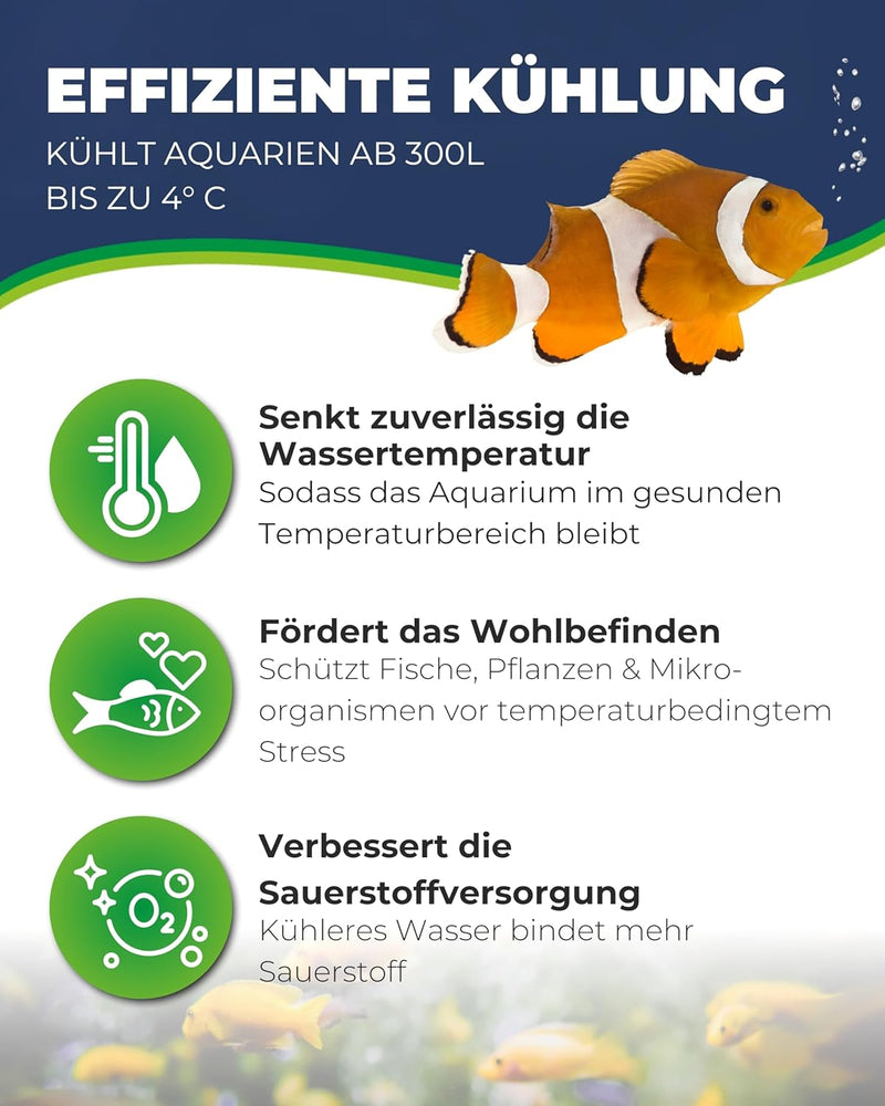Hobby 10955 Aqua Cooler V6, Ventilator zur Kühlung des Aquariums, 6 Ventilatoren 6 Ventilatoren schw
