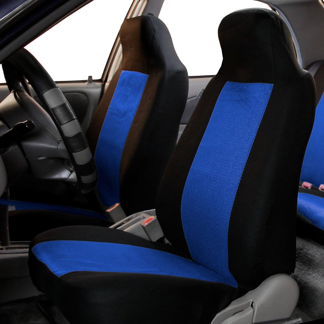 FH GROUP FB102BLUE102 Vorderen Satz Auto Sitzbezüge, Blau, Anzahl 2 Blaues Front-Set Front Set, Blau