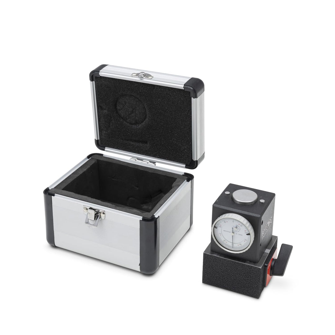 Messuhr 100 mm MIT KOMPARATOR, Präzisionsmessuhr mit 0,01 mm Ablesung, Messuhr mit Magnetfuss (Höhe