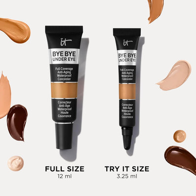 It Cosmetics Bye Bye Under Eye Full Coverage anti-aging waterproof Concealer (13.0 Light Natural), 1