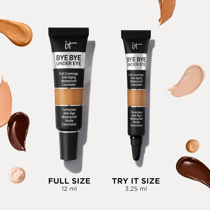 It Cosmetics Bye Bye Under Eye Full Coverage anti-aging waterproof Concealer (13.0 Light Natural), 1