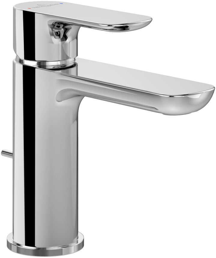 Villeroy & Boch O.novo Waschtischarmatur, Wasserhahn Bad mit Zugstange und Keramikkartusche, Waschbe