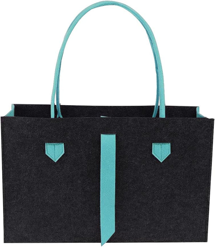 RAIKOU KULT Filz Tasche Shopper; in neuem Design; Filzkorb Einkaufstasche Henkeltasche Zeitungskorb
