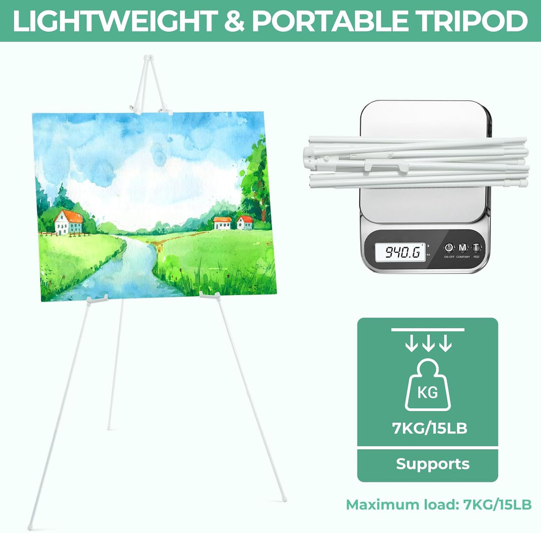 Portable Künstler Staffelei Stand: Ohuhu 160cm Weiss Verstellbares Stativ Tisch Kunst Leinwand Maler
