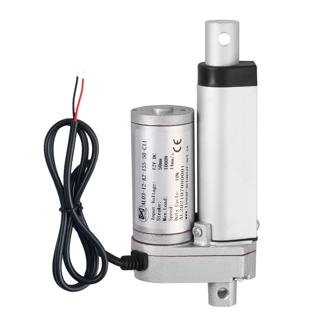 EYPINS Linearantrieb Linearmotor 12V, 1000N 50mm Hub max Linearantrieb, Toröffner Verstellantrieb Li