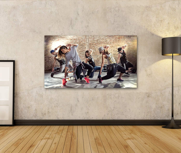 islandburner Bild auf Leinwand Tanz Fitness Workout Kardio Tanzen Gruppe Bilder Wandbilder Poster Le